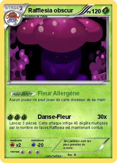 Pokemon Rafflesia obscur