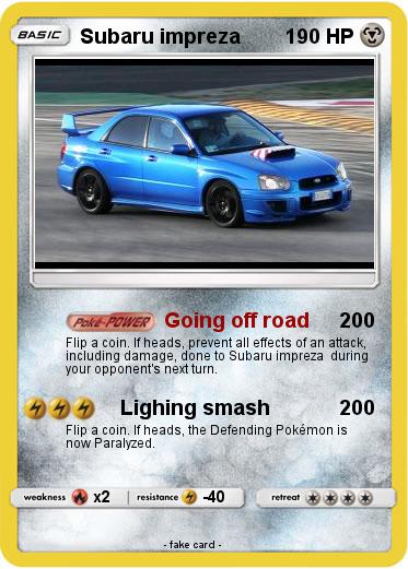 Pokemon Subaru impreza
