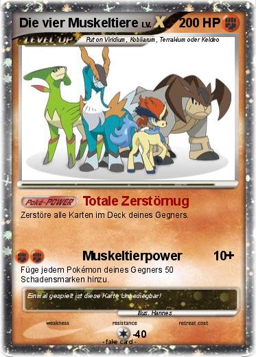 Pokemon Die vier Muskeltiere