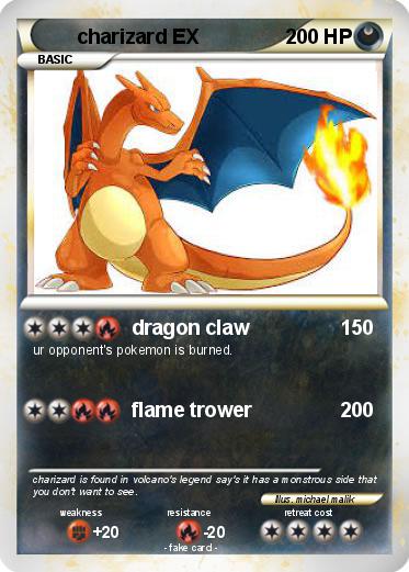 Pokemon charizard EX