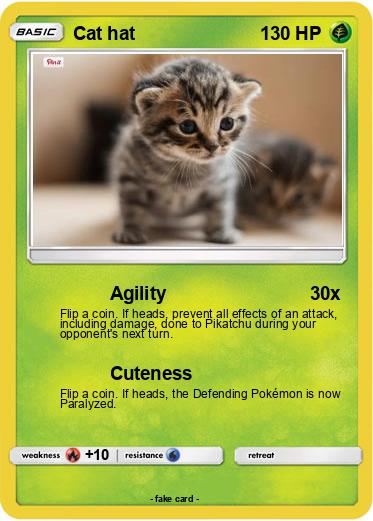 Pokemon Cat hat