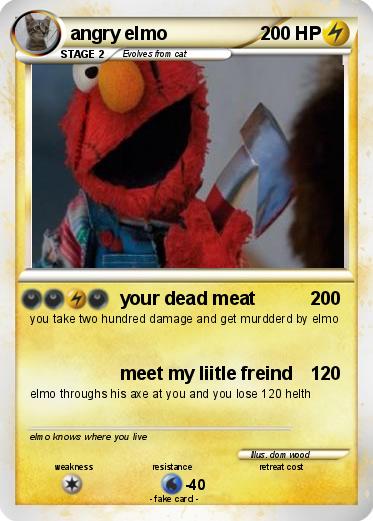 Pokemon angry elmo