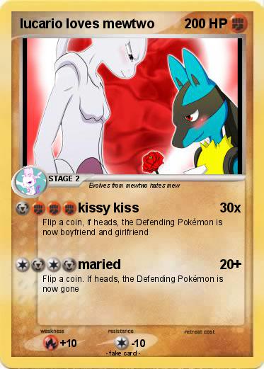 Pokemon lucario loves mewtwo