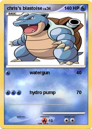 Pokemon chris's blastoise