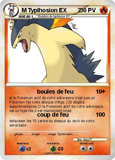 Pokemon M Typlhosion EX       2