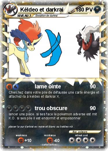 Pokemon Kéldeo et darkrai
