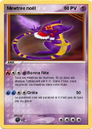 Pokemon Mewtree noël