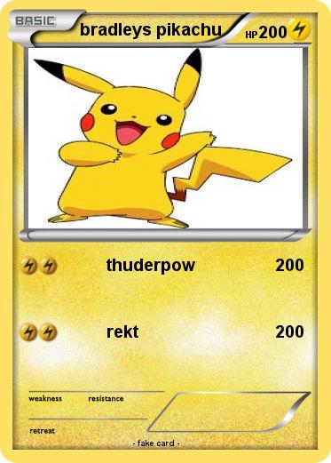Pokemon bradleys pikachu