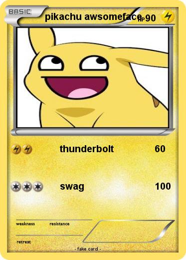 Pokemon pikachu awsomeface