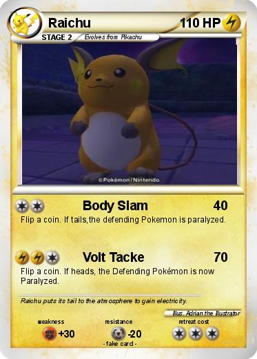 Pokemon Raichu