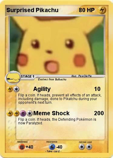Pokemon Surprised Pikachu