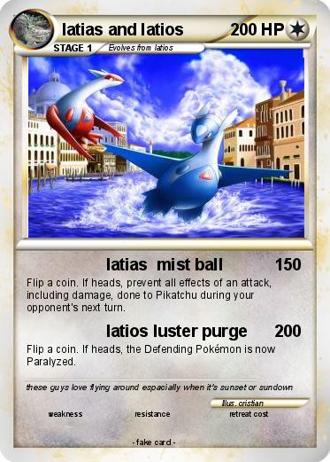 Pokemon latias and latios