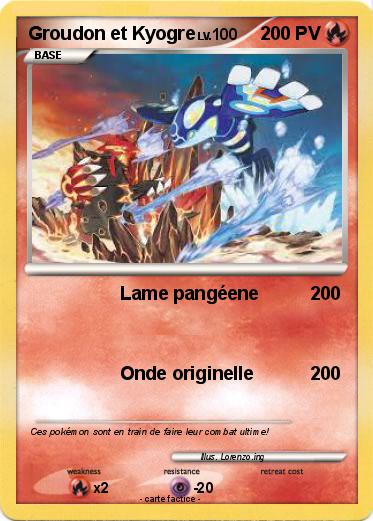 Pokemon Groudon et Kyogre