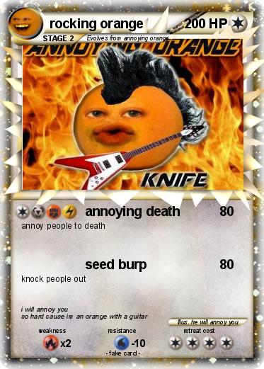Pokemon rocking orange