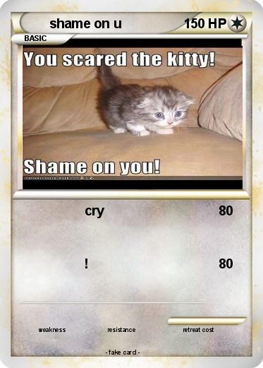 Pokemon shame on u