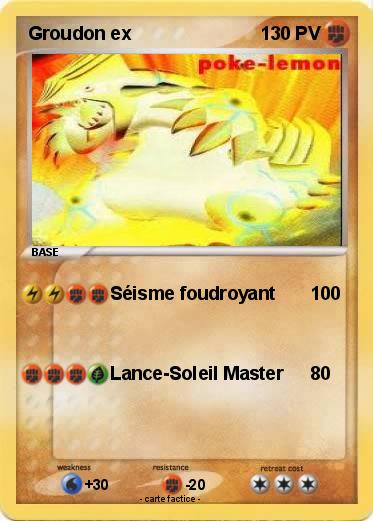 Pokemon Groudon ex