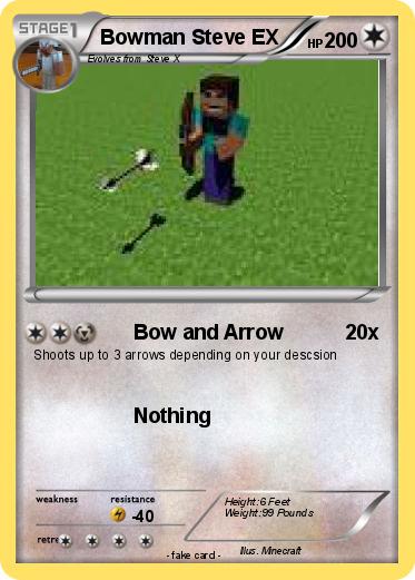 Pokemon Bowman Steve EX