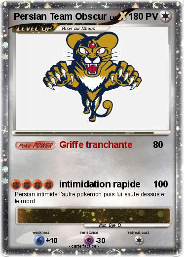 Pokemon Persian Team Obscur