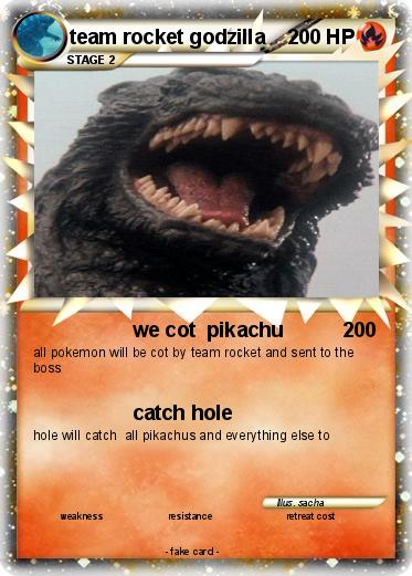 Pokemon team rocket godzilla