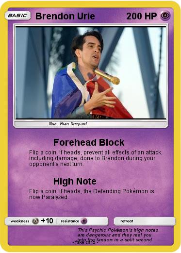 Pokemon Brendon Urie