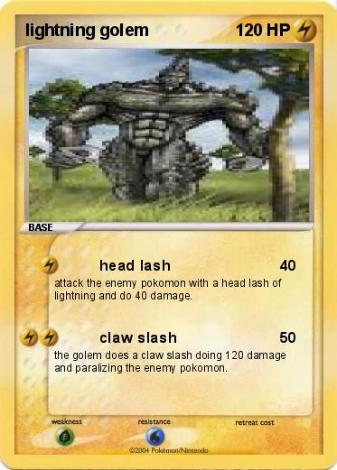 Pokemon lightning golem