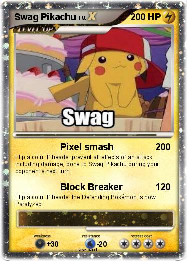 Pokemon Swag Pikachu