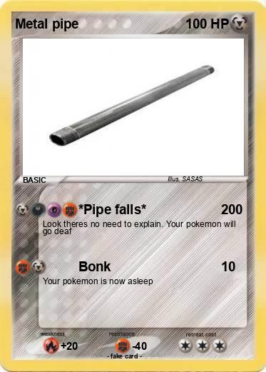 Pokemon Metal pipe