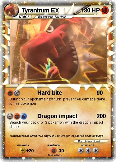 Pokemon Tyrantrum EX