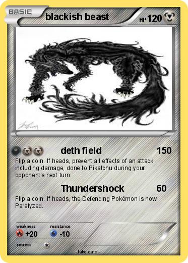 Pokemon blackish beast