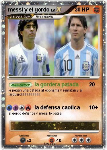 Pokemon messi y el gordo