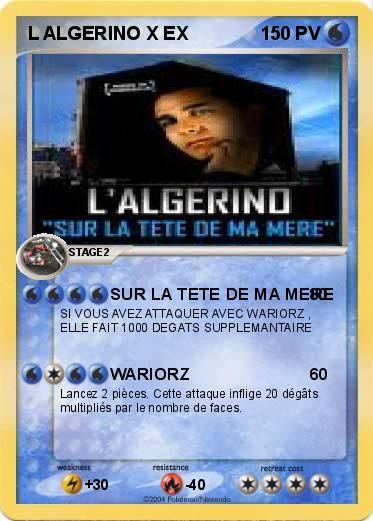 Pokemon L ALGERINO X EX 