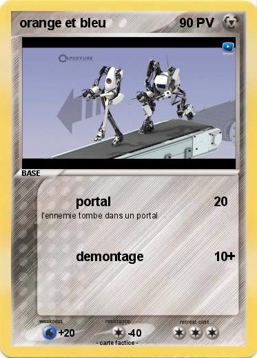 Pokemon orange et bleu