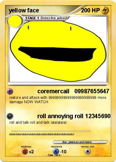 Pokemon yellow face