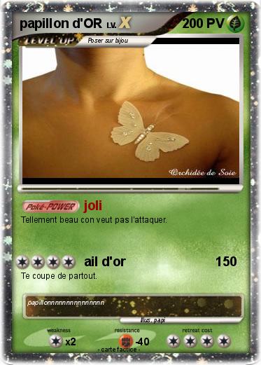 Pokemon papillon d'OR