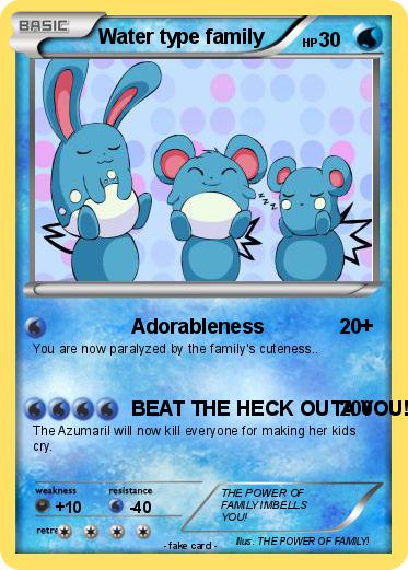 Pokemon Water type family