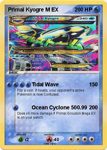 Pokemon Primal Kyogre M EX