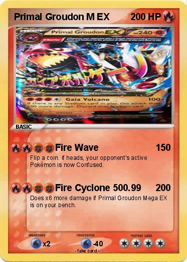Pokemon Primal Groudon M EX
