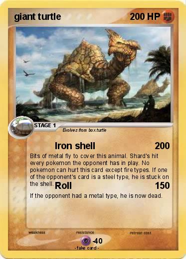 Pokemon giant turtle