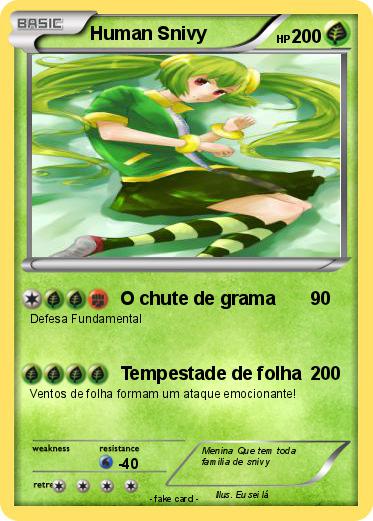 Pokemon Human Snivy