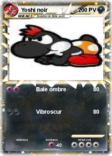 Pokemon Yoshi noir
