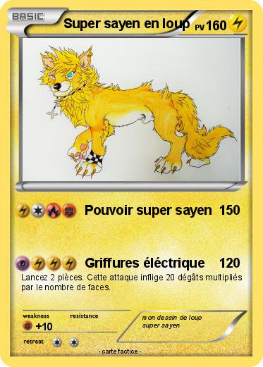Pokemon Super sayen en loup