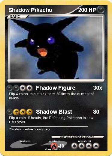 Pokemon Shadow Pikachu