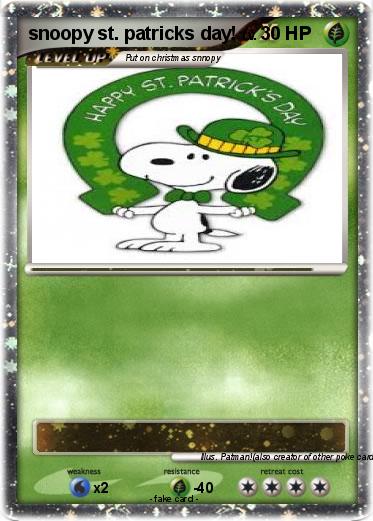 Pokemon snoopy st. patricks day!