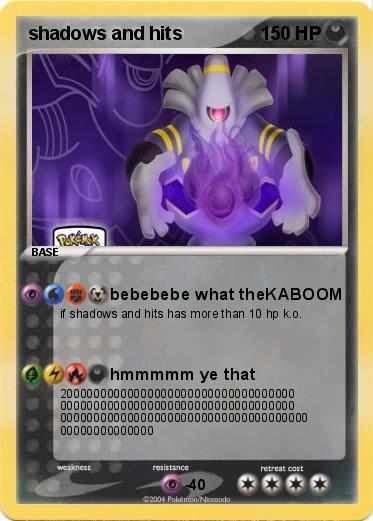 Pokemon shadows and hits