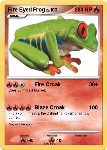 Pokemon Fire Eyed Frog