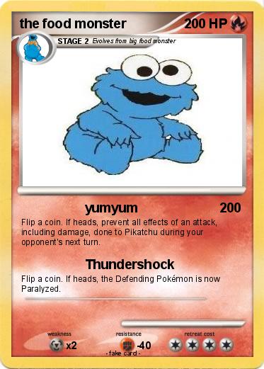 Pokemon the food monster