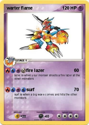 Pokemon warter flame