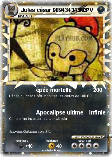 Pokemon Jules césar 98943434343
