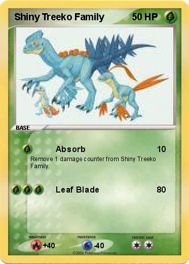 Pokemon Shiny Treeko Family