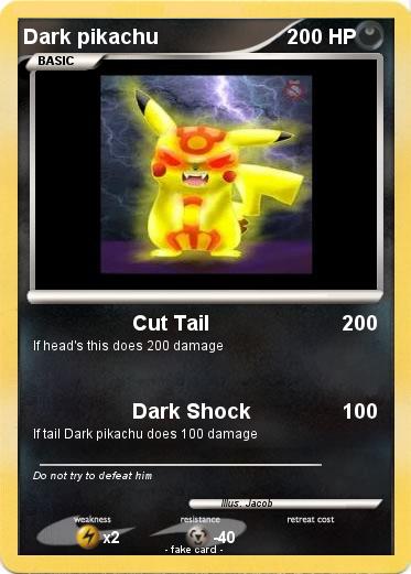 Pokemon Dark pikachu